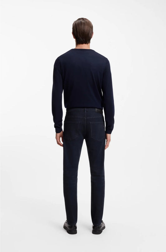 DELAWARE SLIM-FIT JEANS IN DARK-BLUE SOFT DENIM