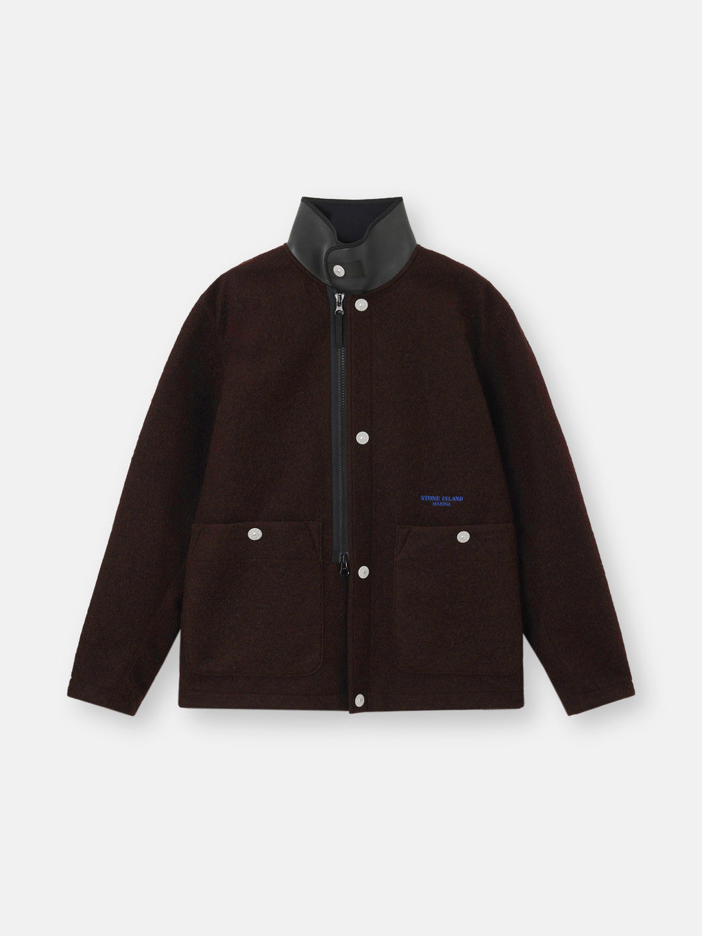 Q100020 FELTED WOOL POLYESTER_STONE ISLAND MARINA