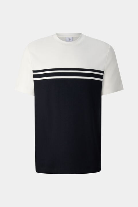 T-shirt Pete in Black/cream