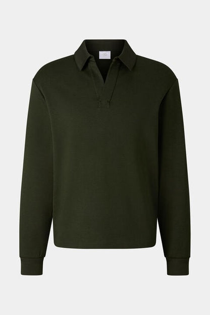 Lionel polo sweatshirt in Olive green