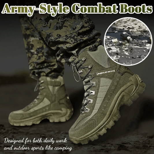 Men's Combat Boots Orthopedic Support Hiking Boots Waterproof Anti-Puncture Work Boots