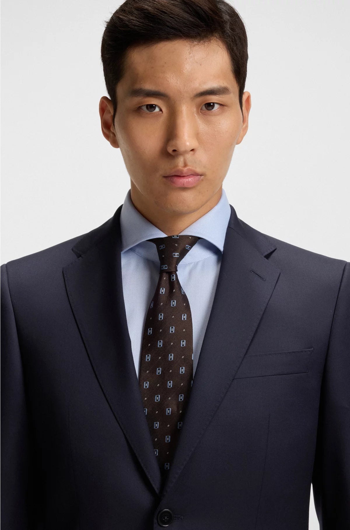 REGULAR-FIT SUIT JACKET IN VIRGIN-WOOL SERGE