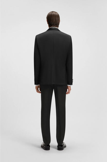 REGULAR-FIT TUXEDO JACKET IN VIRGIN-WOOL SERGE
