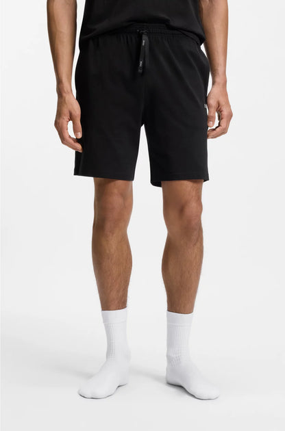 LOGO-EMBROIDERED SHORTS IN STRETCH-COTTON JERSEY