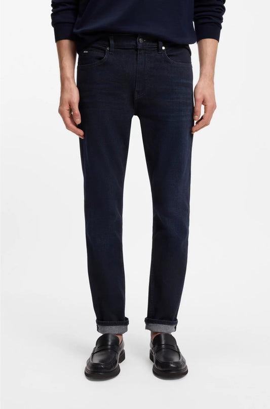 DELAWARE SLIM-FIT JEANS IN DARK-BLUE SOFT DENIM