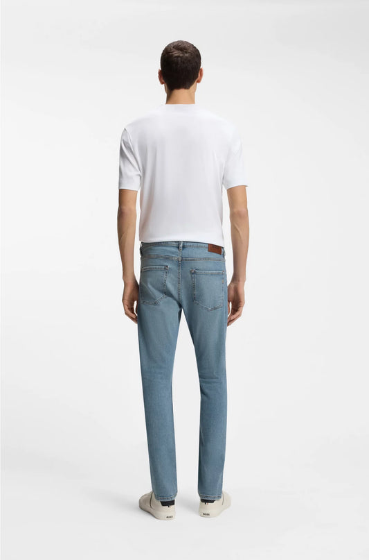 DELAWARE SLIM-FIT JEANS IN PURE-BLUE DENIM