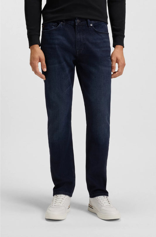 DELAWARE SLIM-FIT JEANS IN PURE-BLUE COMFORT-STRETCH DENIM