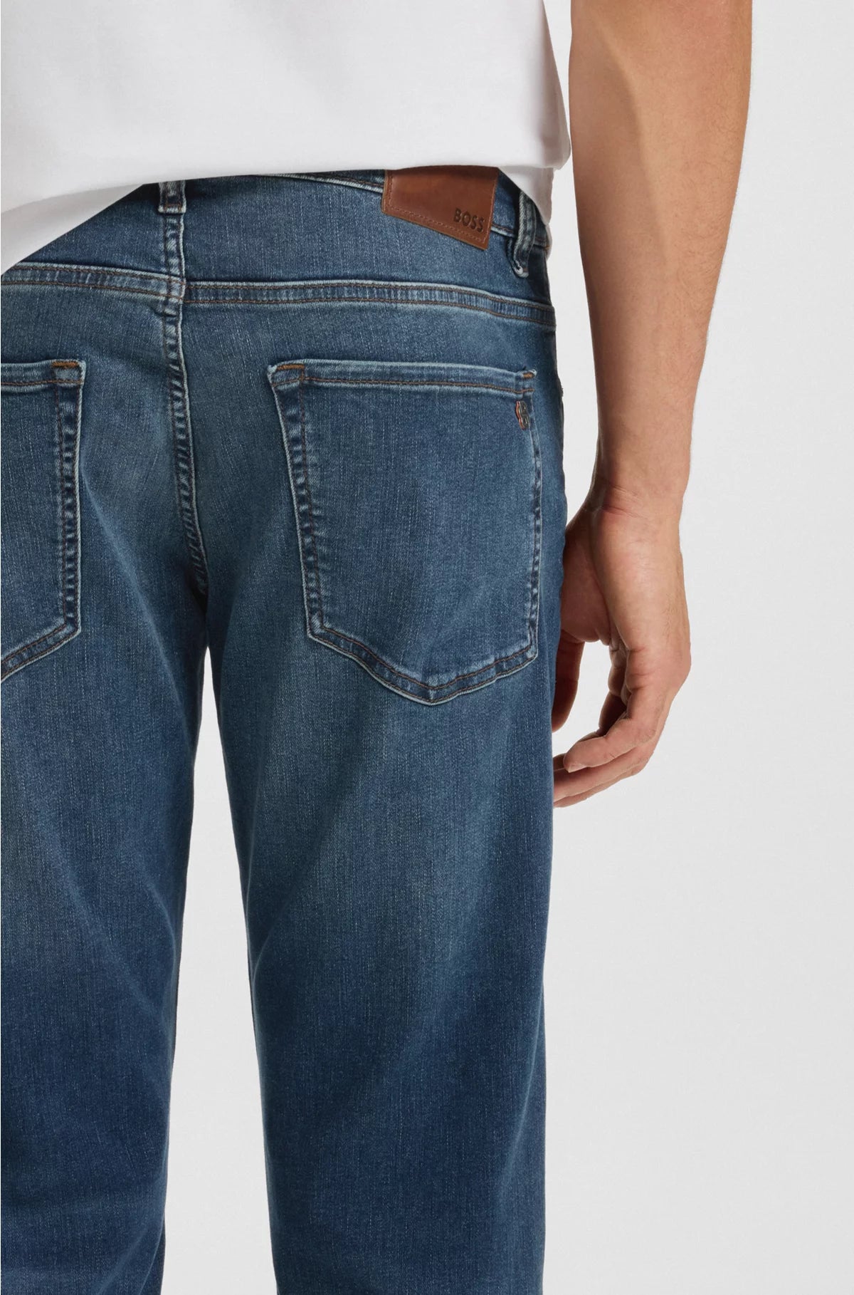 MAINE REGULAR-FIT JEANS IN BLUE SUPER-STRETCH DENIM