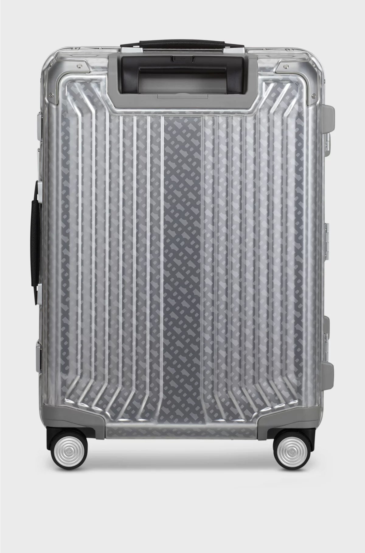 SILVER ALUMINIUM TRUNK SUITCASE 80CM